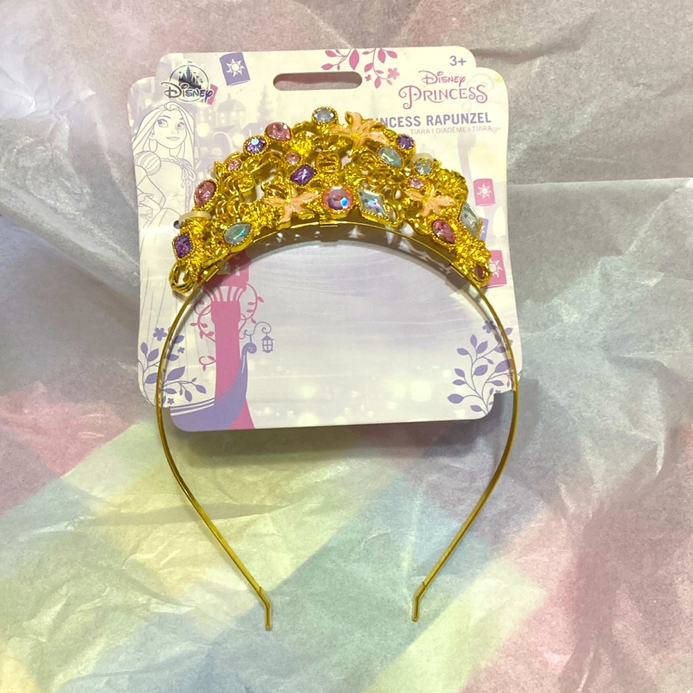 Disney Princess Rapunzel Gold Tiara beautiful vibrant colors beautiful tiara